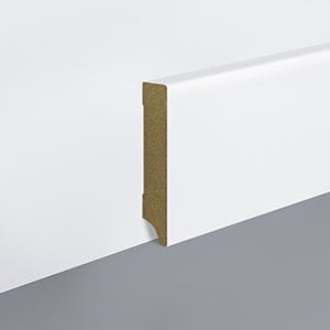 Plintă albă MDF, 100x16x2430 mm