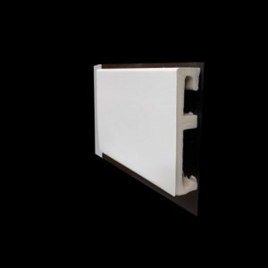 Plintă albă polimer Alpha, 80x16x2200 mm